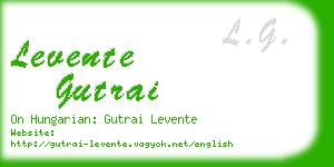 levente gutrai business card